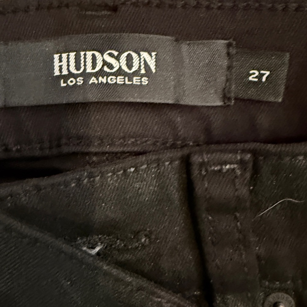 Hudson coated black flare jeans - Picture 2 of 2